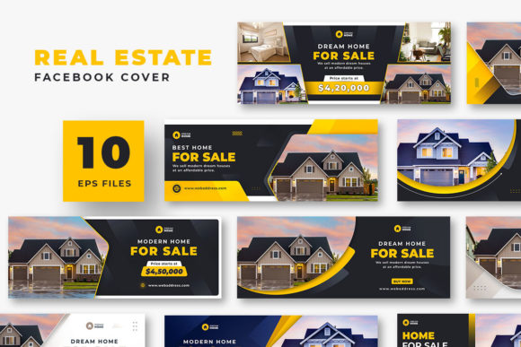 Elevate Your Brand with a Professional Real Estate Facebook Cover Web Banner