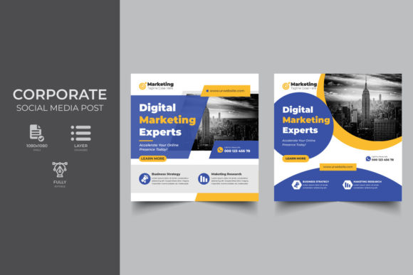 Elevate Your Brand with Corporate Social Media Templates