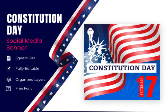 Mastering Banner Design for Constitution Day 17 September: A Guide to Patriotic Visuals
