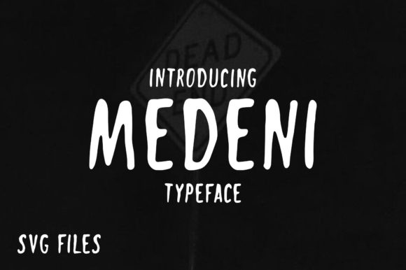 Medeni Clipart Font for Dark Designs