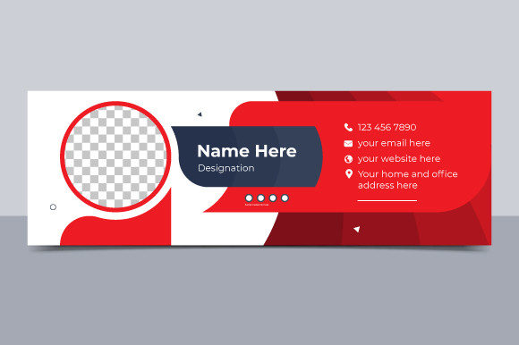 Professional Email Signature Template Editable Format