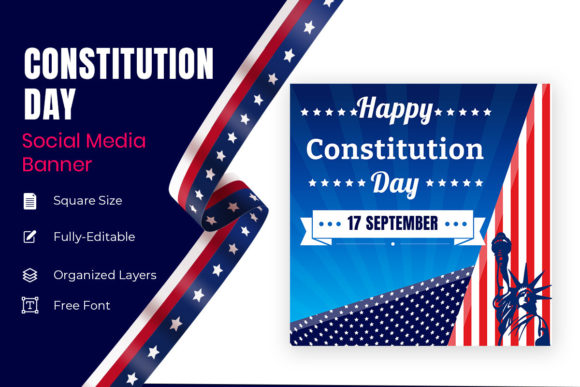 September 17 American Day Banner Designs