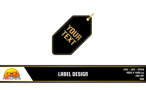 Strategic Branding with Black Label Design and Gold Line Accents