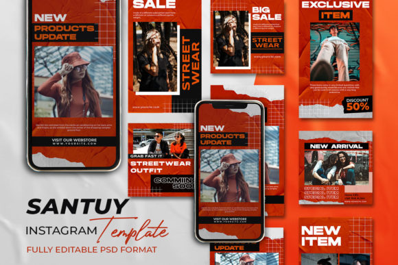 Strategic Visual Communication with SANTUY - Instagram Stories Post Templates